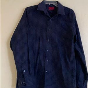 Purple and Black checkered Dress Shirt